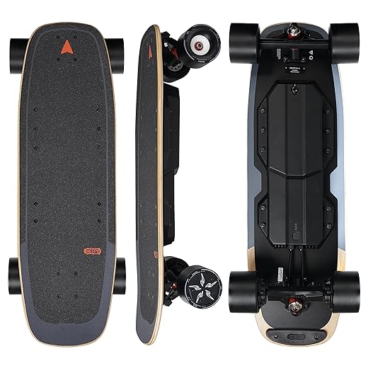 MEEPO Electric Skateboard with Remote, 28 MPH Top Speed, 20 Miles Range,330 LBS Load Capacity, Maple Cruiser for Adults and Teens, Mini5 ER