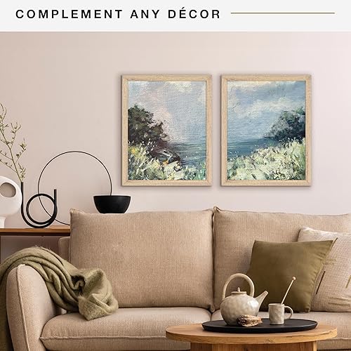 Vista 784 de MCS Studio Gallery Marco para póster de 16 x 24 pulgadas, imitación de veta de madera de color negro, colgar en horizontal o vertical, grande