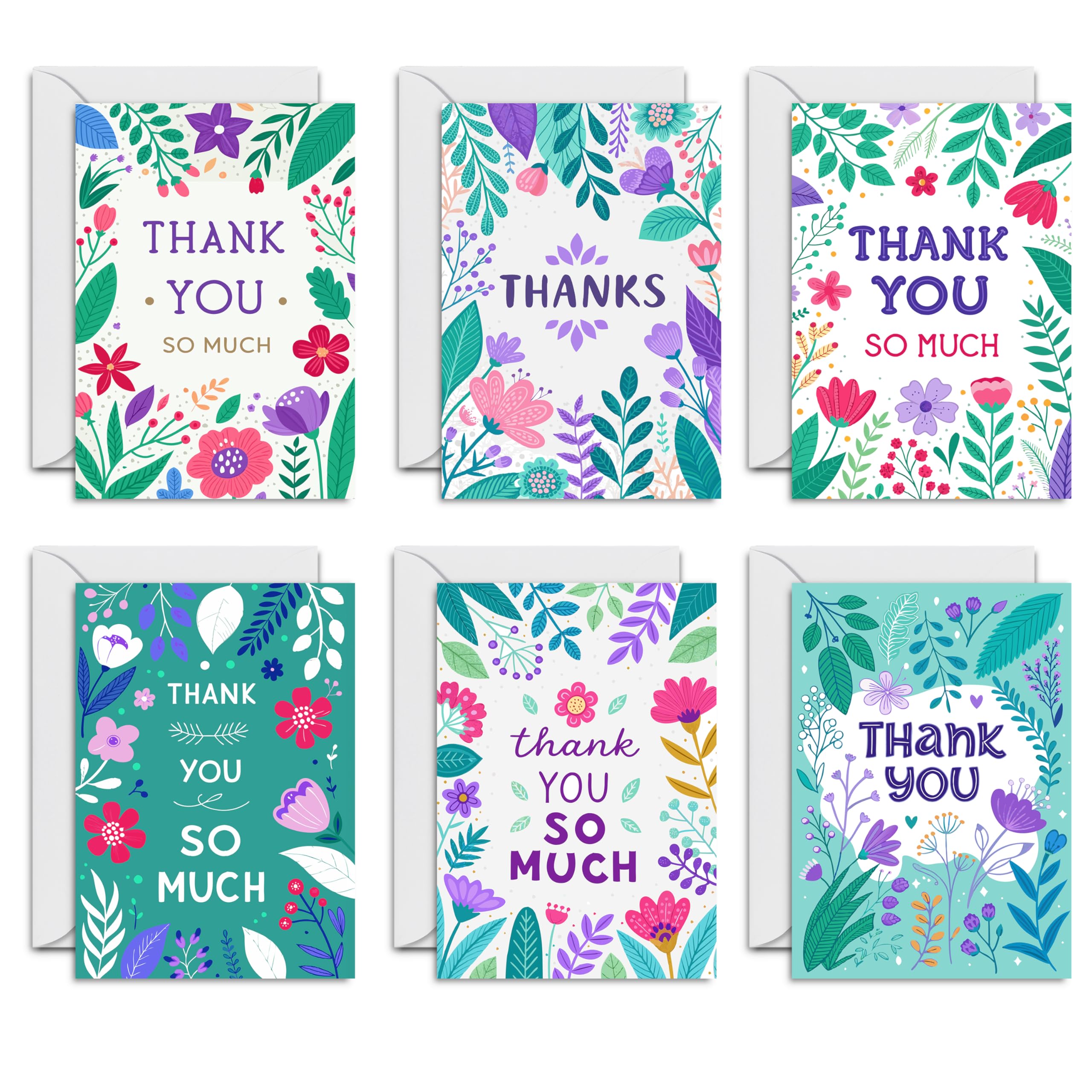 Thank You Cards Pack of 24, A Little Gratitude Goes a Long Way