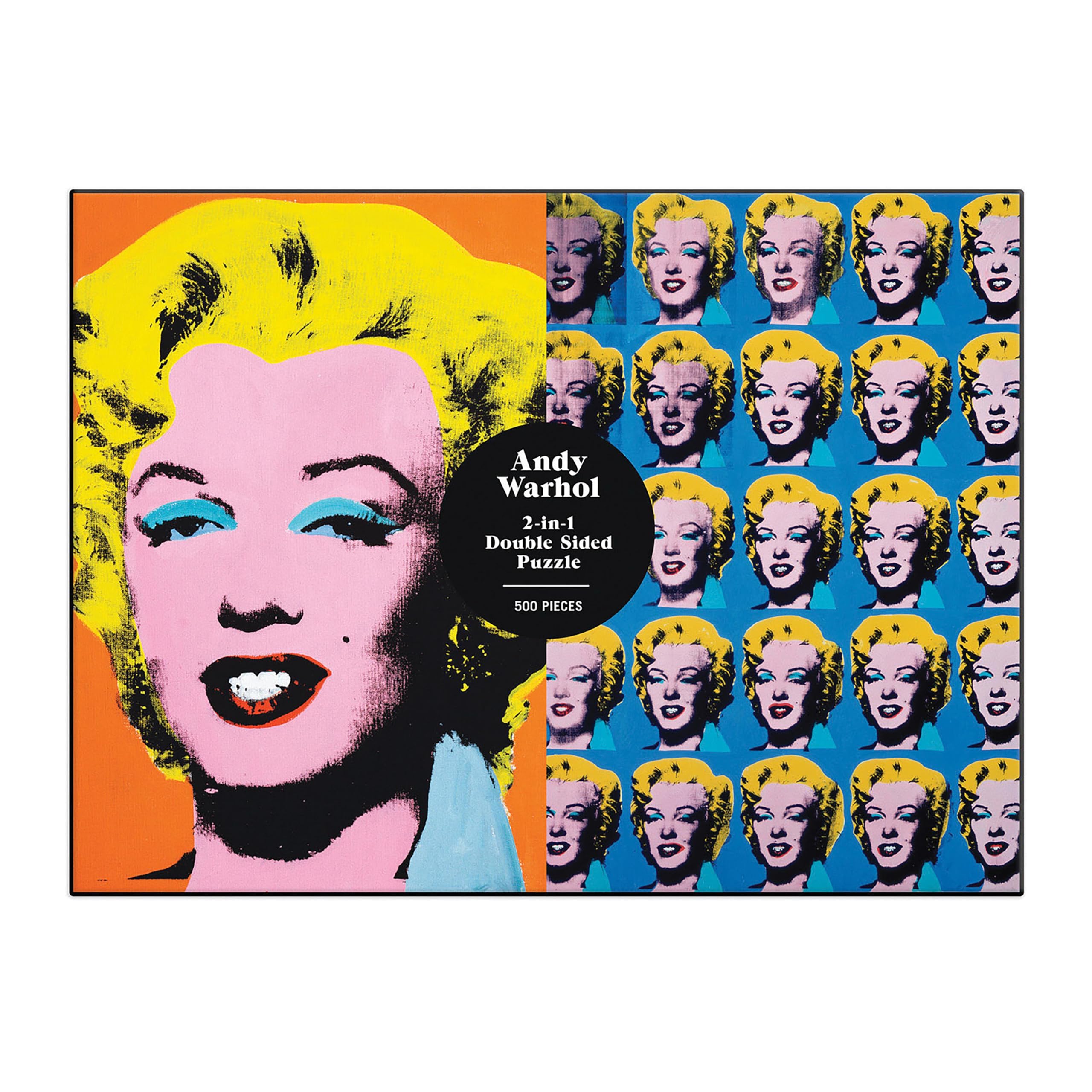 Puzzle - Warhol. Marilyn: 500 Piece- double sided Puzzle : Galison