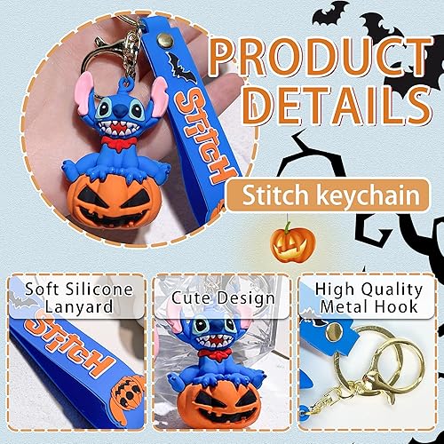 Miniatura 7 de Llavero de anime Kawaii para niños, niñas, niños y mujeres, lindos llaveros de dibujos animados, llavero de llavero, mochila y dijes para automóvil