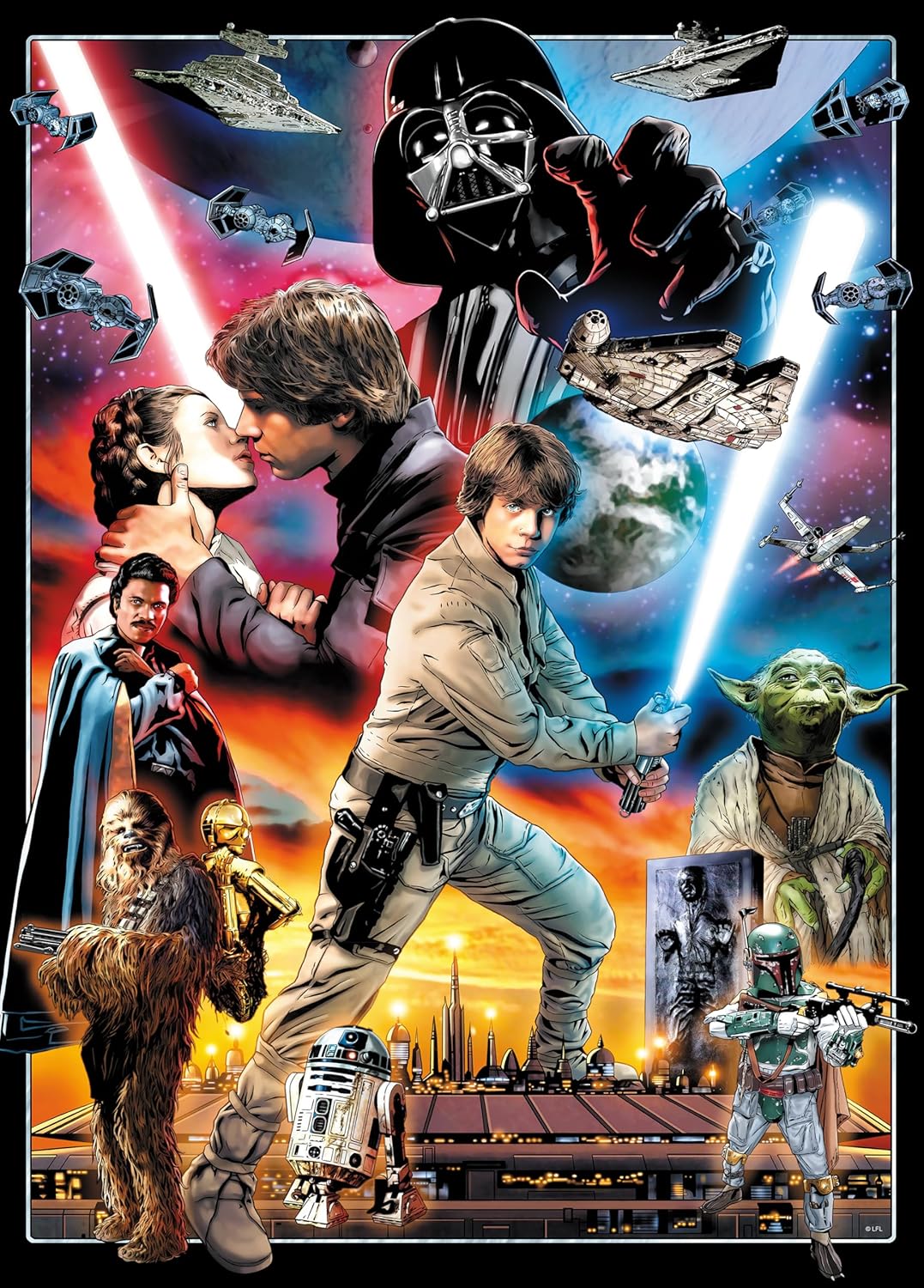 Buffalo Games - Star Wars - You'll Find I'm Full of Surprises - 1000 Piece Jigsaw Puzzle for Adults - Collectible Tin Case - Finished Size is 26.6 x 19