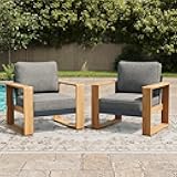 LayinSun Aluminum Patio Furniture Set 2 Chair, Oversized Seat with Hight Back, Outdoor Conversation Sets for Porch, Balcony, Deck