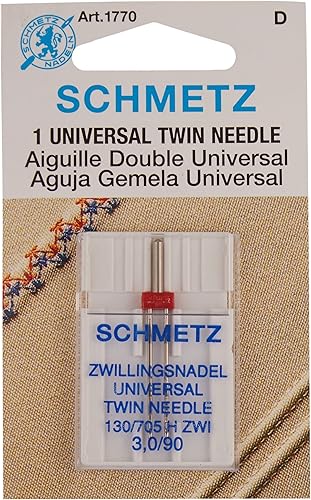 SCHMETZ Agujas para máquina de coser gemelas (130705 H ZWI) - Cardado - Tamaño 3.090