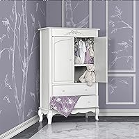 Vista 2 de Evolur Aurora Armoire, Queen, Frost