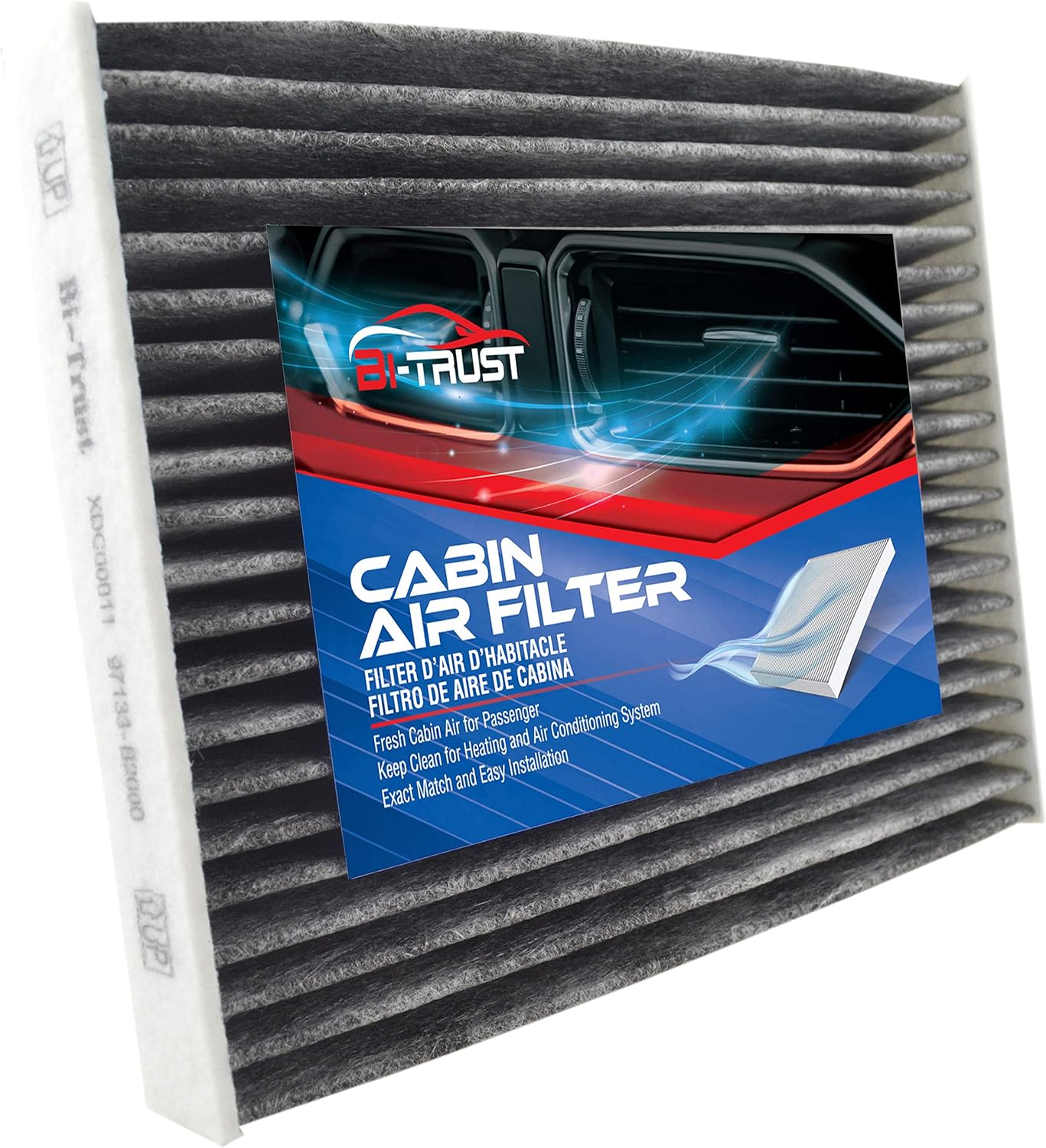 Engine Cabin Air Filter CA11206 CF12002,Compatible with Kia Soul L4 1.6L 2.0L 2014 2015 2016 2017 2018 2019,2-Pack