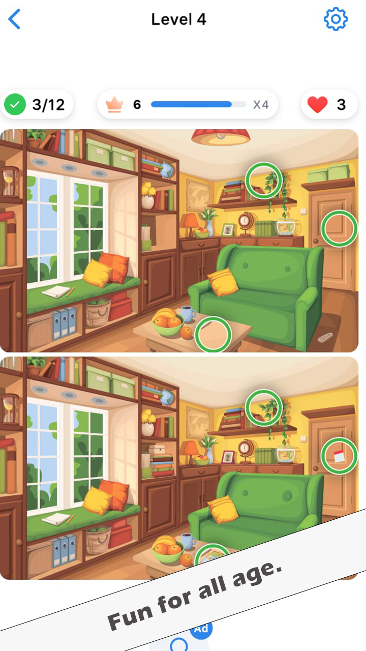 Find Differences & Spot It Puzzle - Hidden Objects Brain Teasers Visual ...
