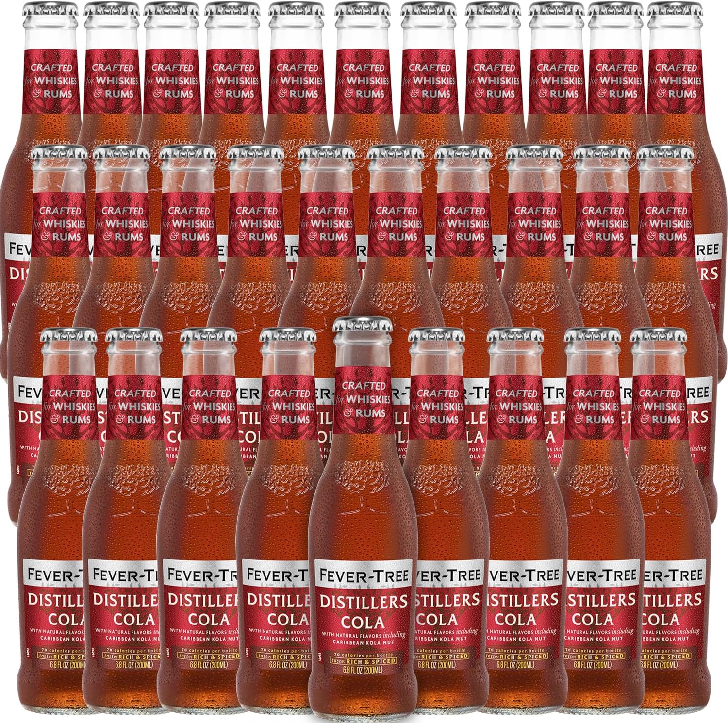 ChromaCast Fever Tree Distillers Cola - Premium Quality Mixer & Soda - Refreshing Beverage for Cocktails & Mocktails 200ml Bottles