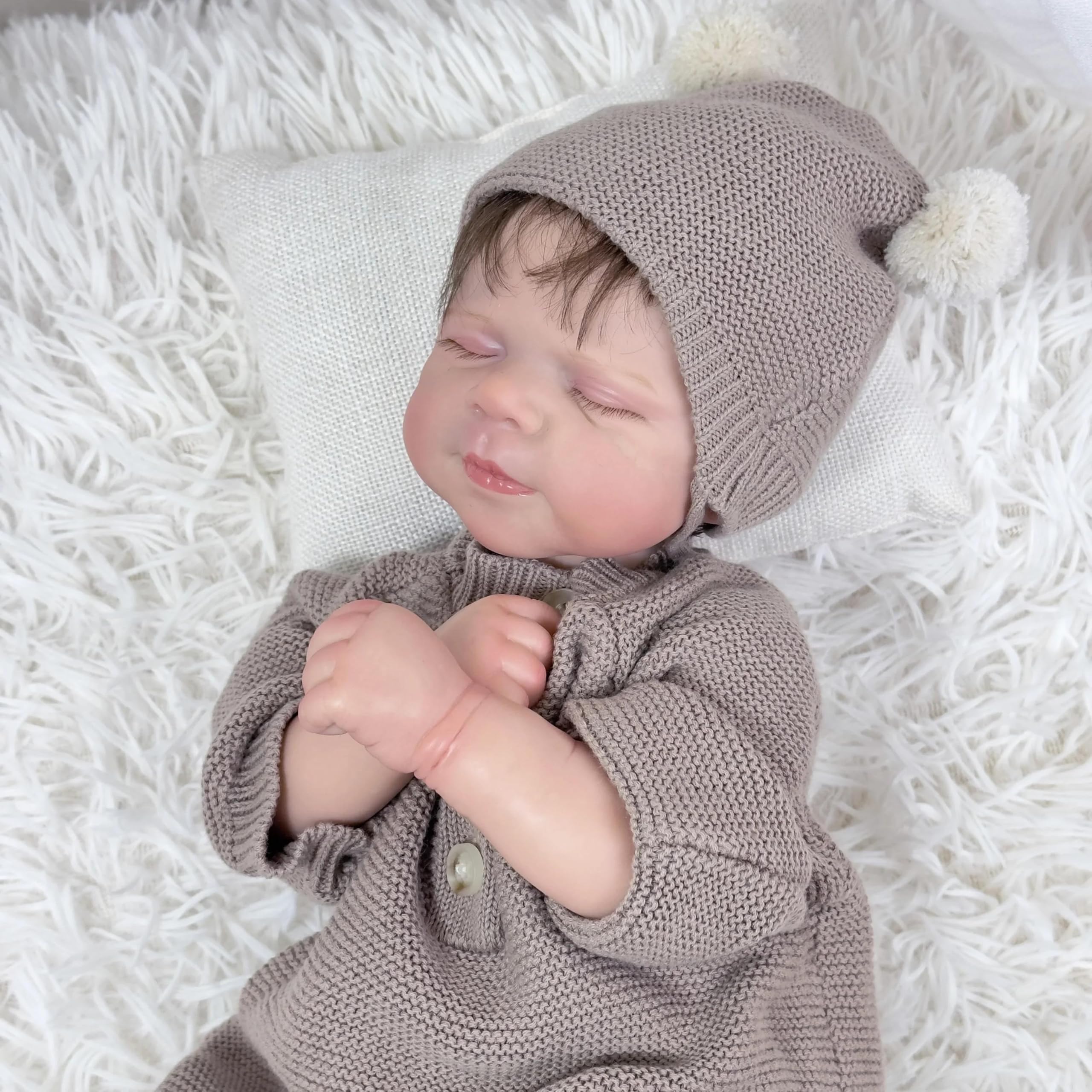 Real Life Reborn Baby Dolls Boy 45 cm silikonowe całe ciało realistyczne lalki dla niemowląt, anatomicznie poprawne, lalka dla niemowląt, miękka winylowa realistyczna lalka noworodka z