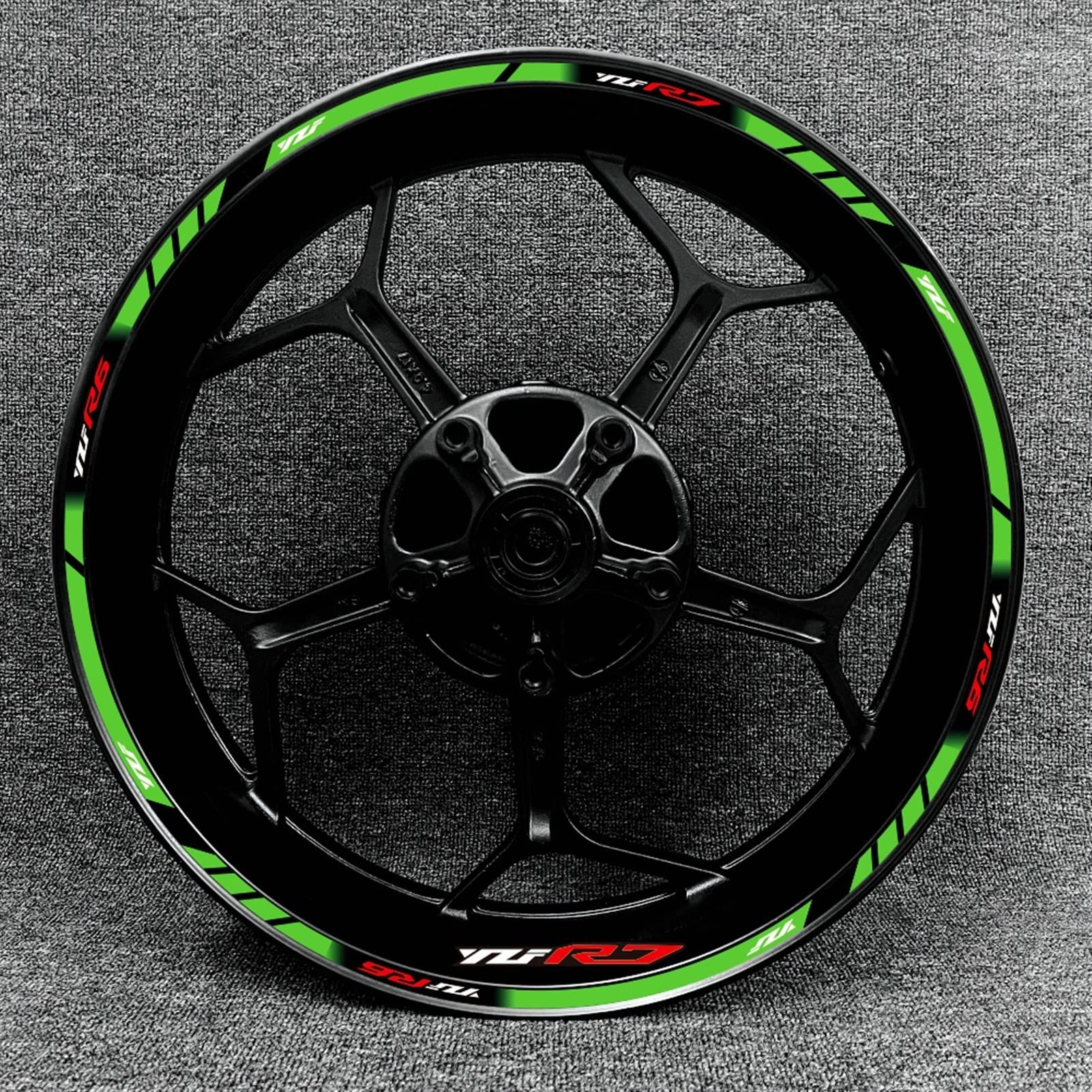 Adhesivos Decorativos modificados para YZF R7, Pegatina Rueda Motocicleta, Logo Neumático Trasero Delantero, Kit Rayas Reflectantes, Pegatinas Llanta De Moto, Calcomanía Impermeable (Color : 13)