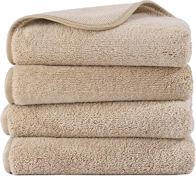 POLYTE 330 GSM Poly Blend Microfiber Quick Dry Hand Towel, 16x30 in