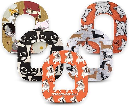 Vista 8 de ExpressionMed - Parches adhesivos para Omnipod (paquete de 5) - Cintas con sensor CGM precortadas a prueba de agua, no se deshilachan, precortadas