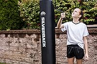 Vista 21 de Silverback Height Adjustable In-Ground Basketball Hoop with Tempered Glass Backboard, Pro-Style Breakaway Rim & Backboard Pad