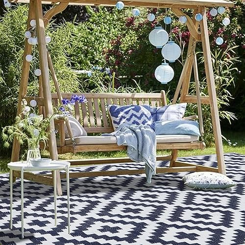 Miniatura 118 de SAND MINE - Alfombras reversibles, alfombra de pajillas de plástico, alfombra de área moderna, alfombra grande para suelo y exteriores, vehículos