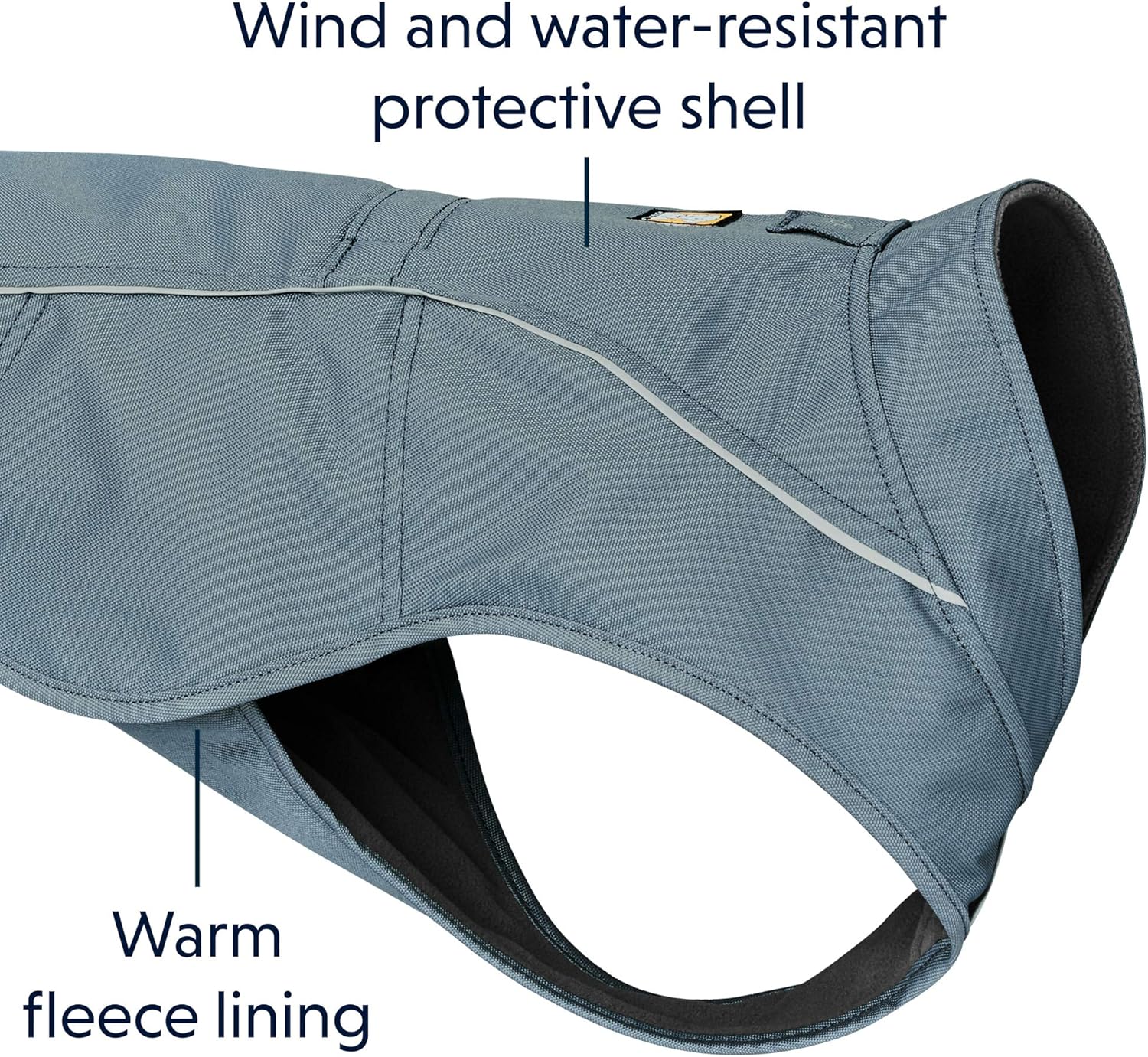 RUFFWEAR Overcoat Jacket, Dog Coat with Leash & Harness Portal Hole - Image 4