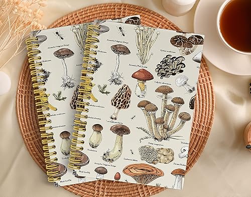 Miniatura 3 de Knibeo Cuaderno mágico de arte de hongos  Regalos de hongos para mujeres amantes de hongos, cosas de hongos, cuaderno encuadernado en espiral de