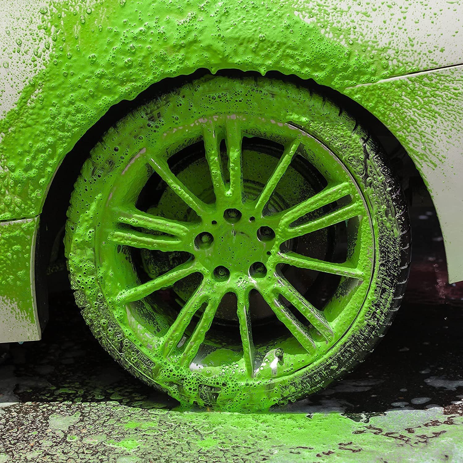GxDetail Green Foam 5 Litros – Espuma de Lavado Verde para Coche – Limpieza Profunda y Brillo Espectacular – Espuma Densa y pH Neutro – Seguro para Pintura - Efecto Nieve.