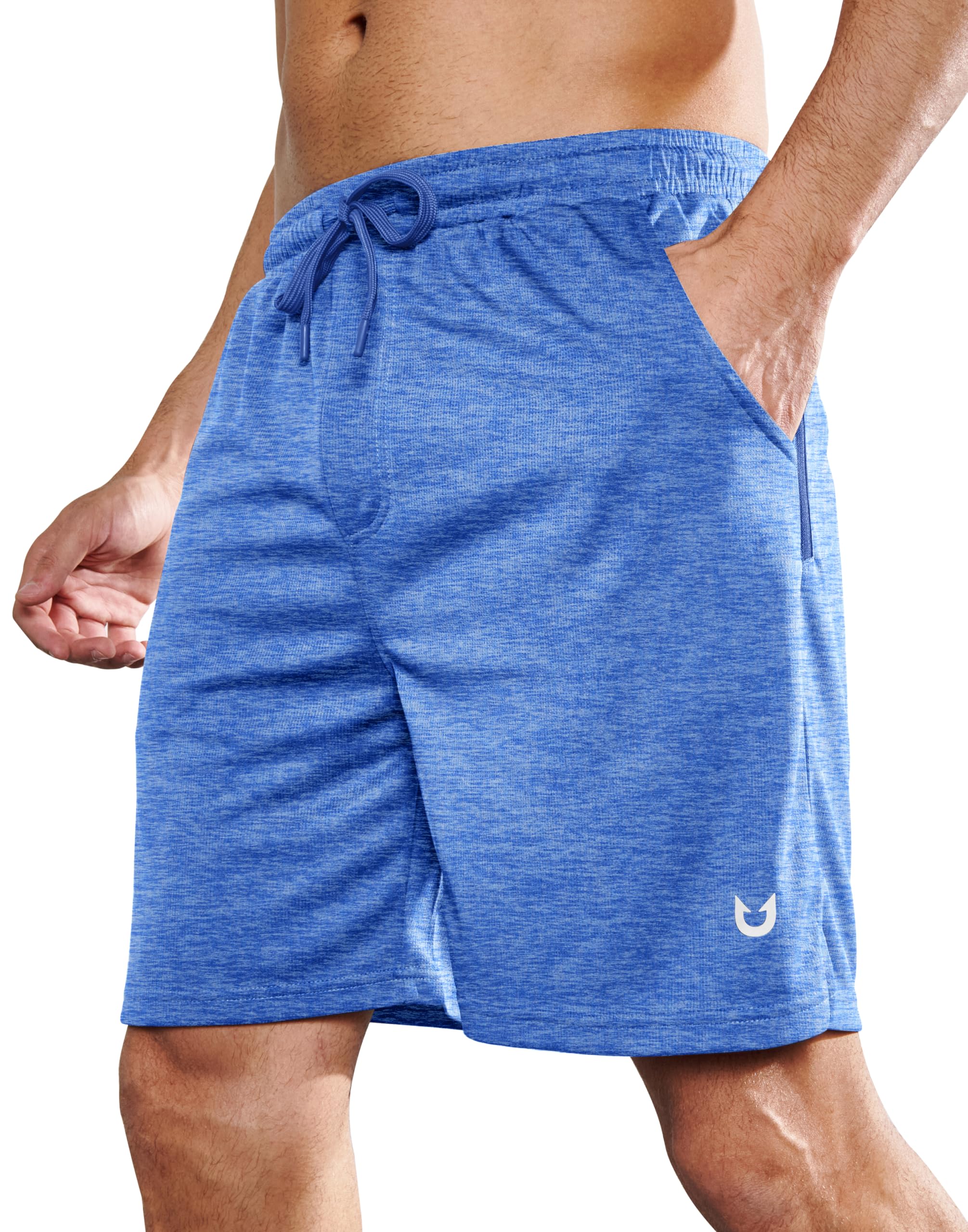 NORTHYARD Men's Athletic Tennis Shorts 7'' Basketball Running Short with Zipper Pockets Quick Dry Lightweight Workout Gym