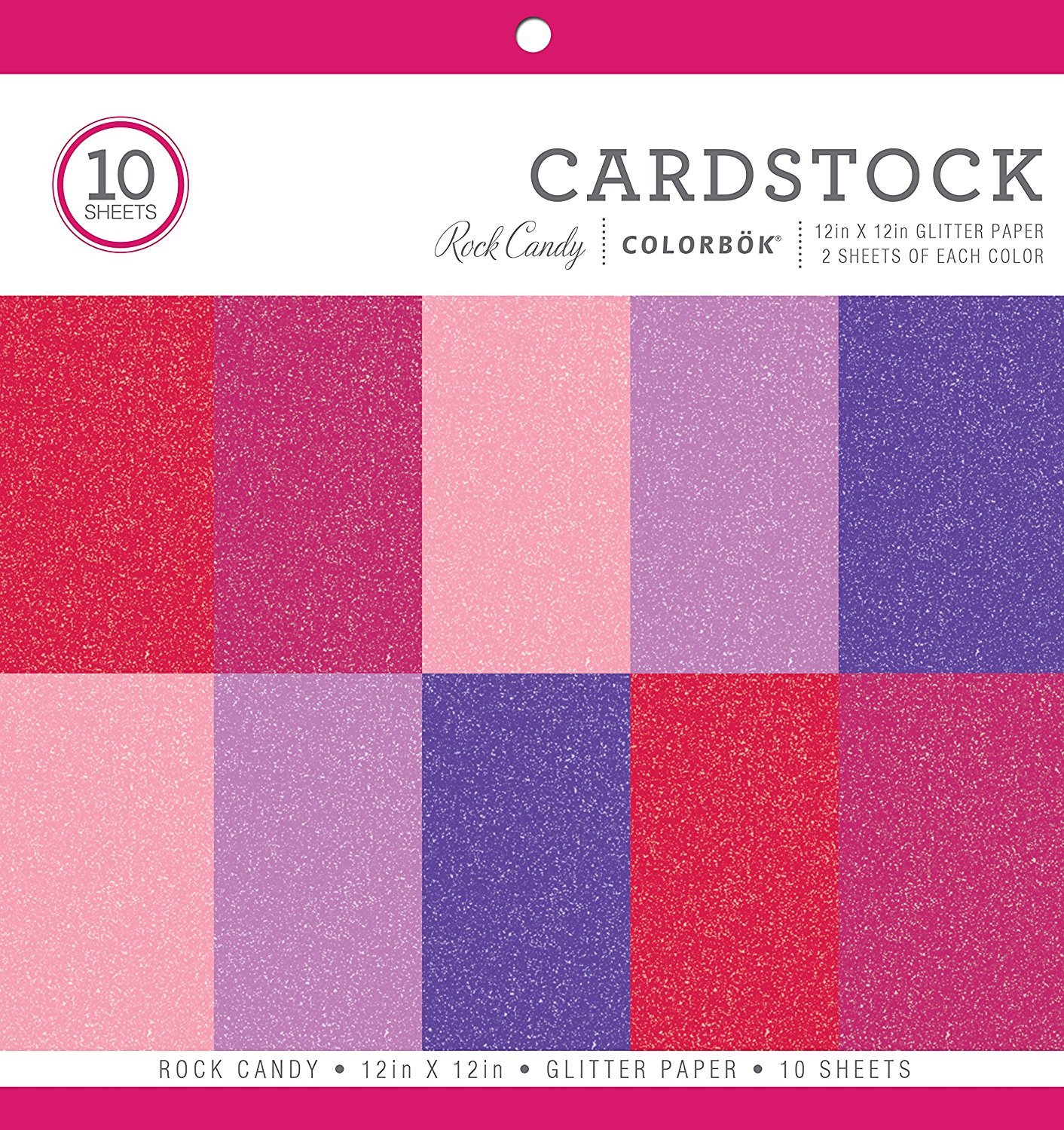 ColorBok Glitter Paper Pad, 12