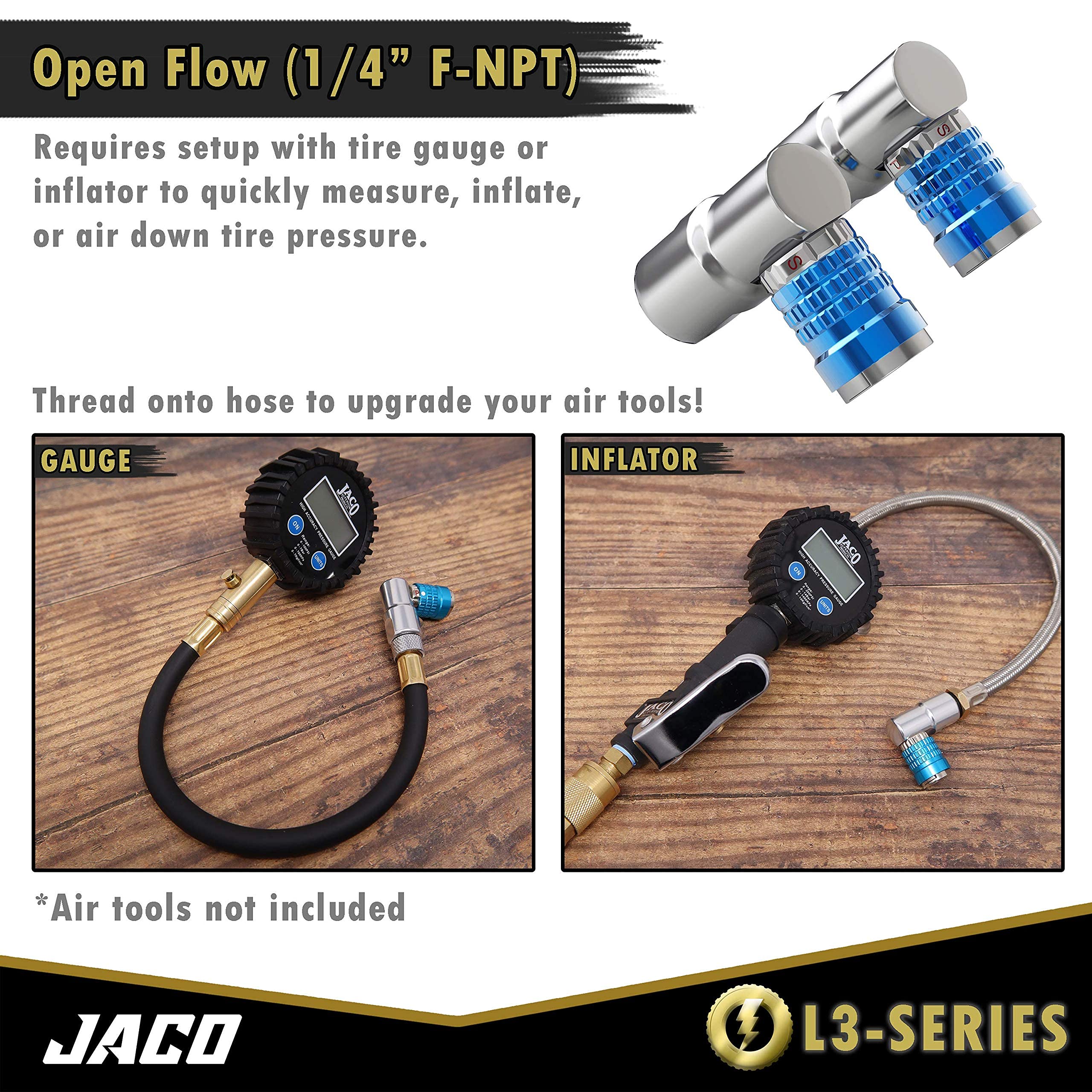 JACO Lightning Bike Tire Inflation Kit with Lightning L3Series Bike