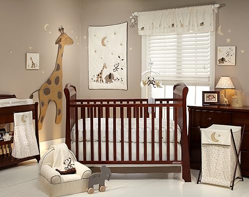 NoJo Juego de ropa de cama de 4 piezas, noches de ensueño de animales