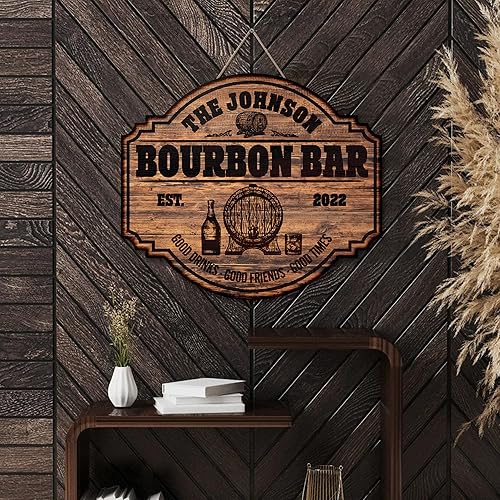 Miniatura 6 de V VIBEPY Letrero impreso por todas partes, letrero de bar, decoraciones de bar, letrero de bar personalizado, letrero de barra de bienvenida,