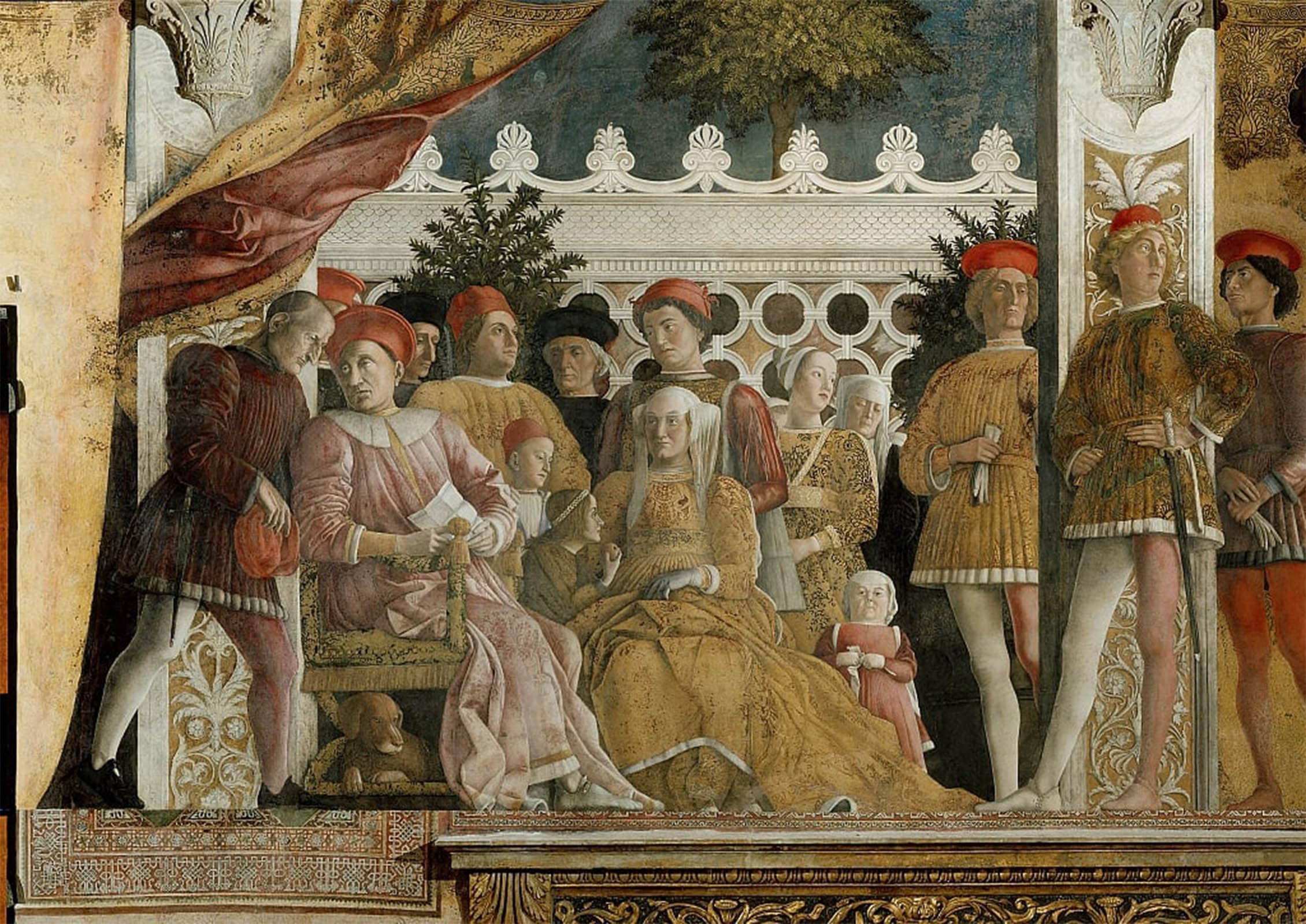 SERENDIPITP Aesthetic Poster Photo Wall Print Retro Picture Court of Gonzaga Fresco in the Camera Degli Sposi in the Palazzo by Andrea Mantegna Modern Wall Artwork for Home Decor 60x90cm
