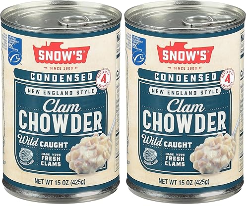 Miniatura 13 de Snow's Manhattan Clam Chowder, lata de 15 oz - 11g de proteína por porción - Receta auténtica al estilo Manhattan lista para servir