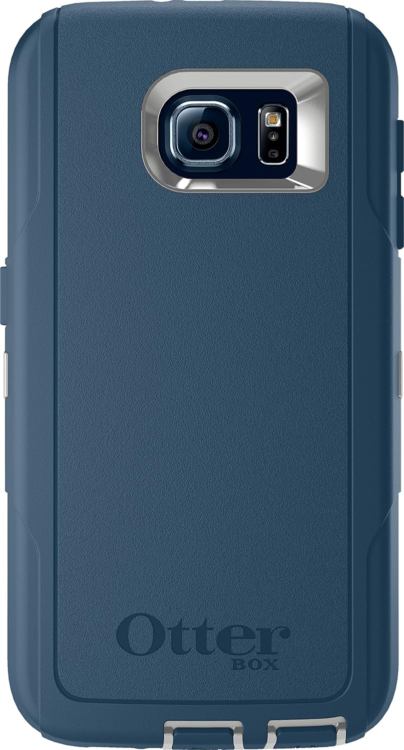OtterBox DEFENDER SERIES for Samsung Galaxy S6 - Retail Packaging - Casual Blue (Sleet Grey/Dark Deep Water Blue)