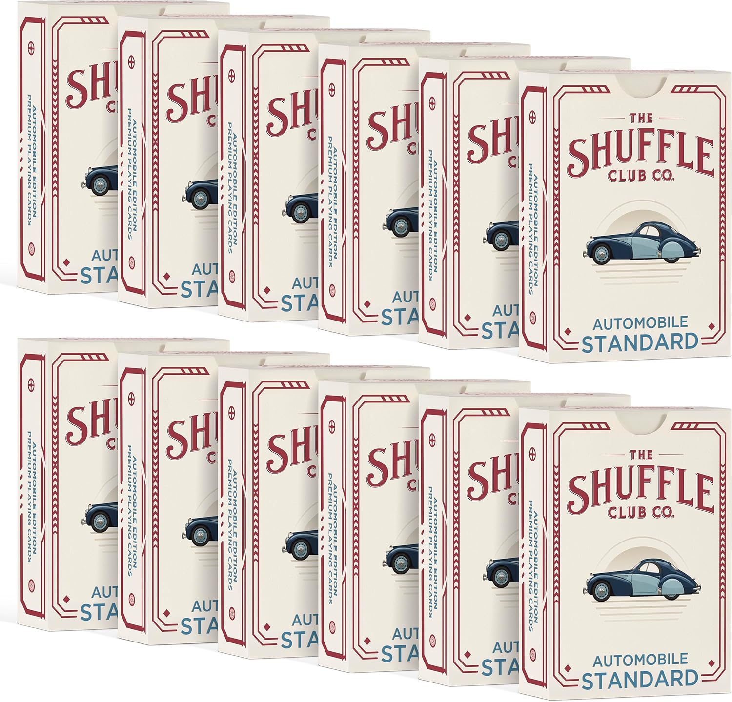 Automobiles Playing Cards – Hand-Illustrated Global Car Deck | Supercars, Vintage Icons & Rally Legends | Premium Poker & Blackjack Cards – Made in the USA (Pack of 12)