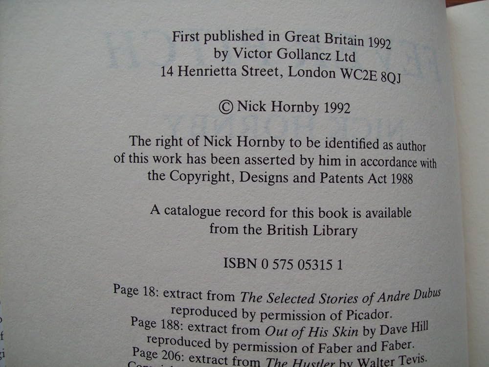 FEVER PITCH ぼくのプレミア・ライフ Nick Hornby原書と訳書 Fever Pitch: Hornby, Nick: 9781573226882: Amazon.com: Books