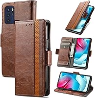 Vista 224 de Funda para Honor X7, Funda para Honor Play 30+ Plus Funda de piel sintética con ranuras para tarjetas Funda con soporte abatible Rojo