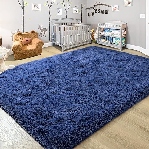Vista 136 de JUNOVO - Alfombras de área ultra suaves de 3 x 5 pies, alfombras esponjosas para dormitorio, niños, niñas, bebés, sala de estar, suelo, cuarto