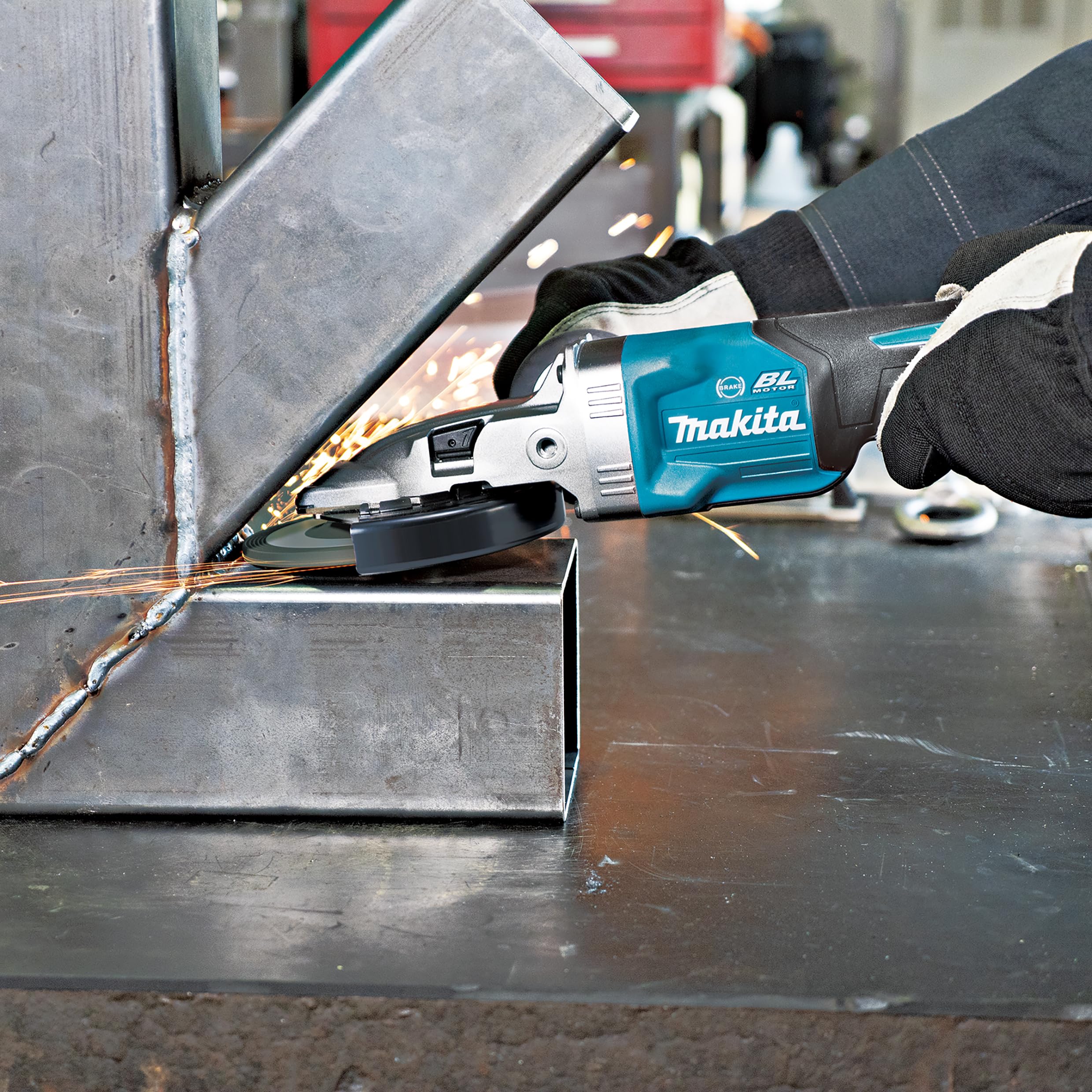 Makita GA056GZ - Amoladora angular con batería (40 V, máx. (sin batería, sin cargador)