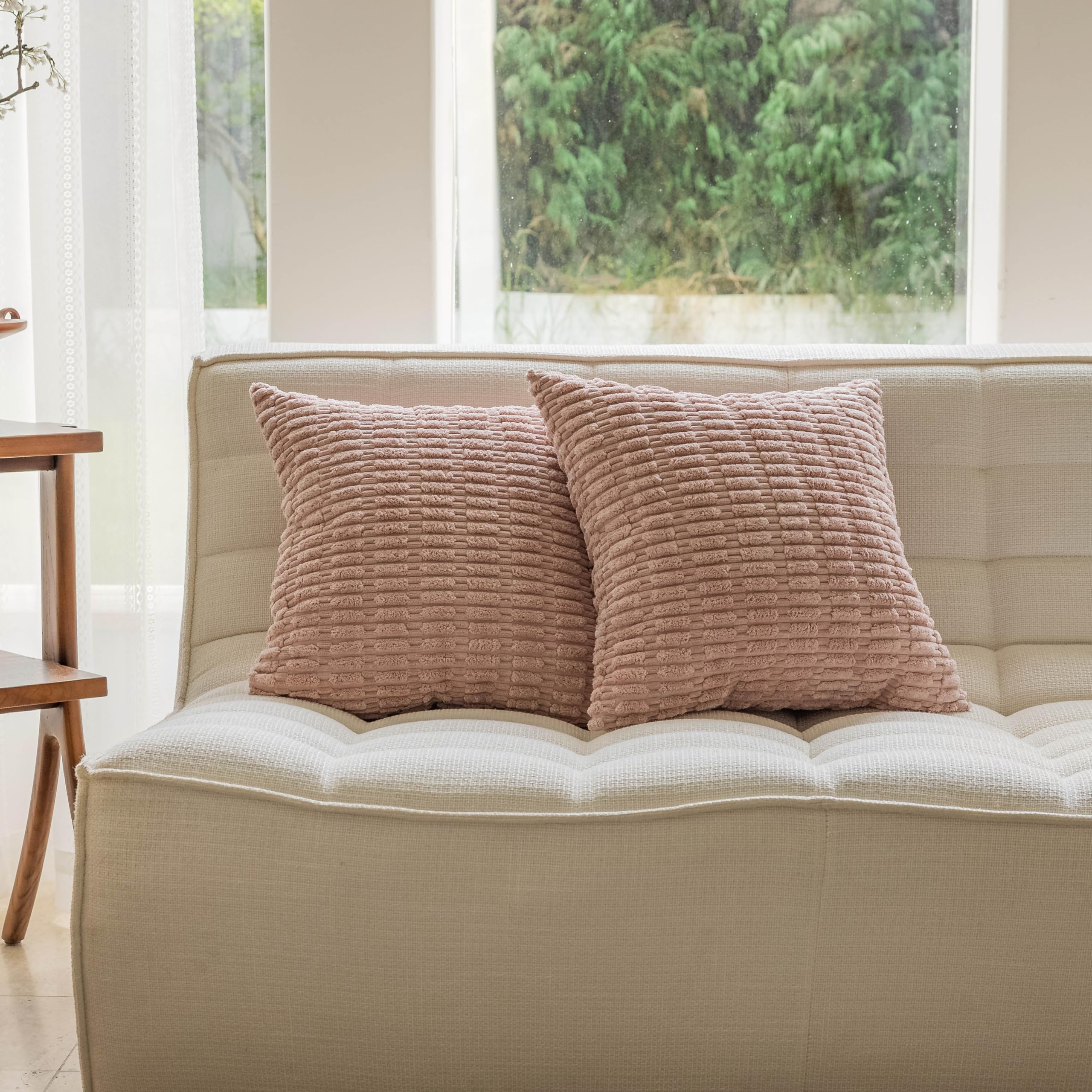 Home Brilliant Pink Cushions Covers 45cm x 45cm - Image 3