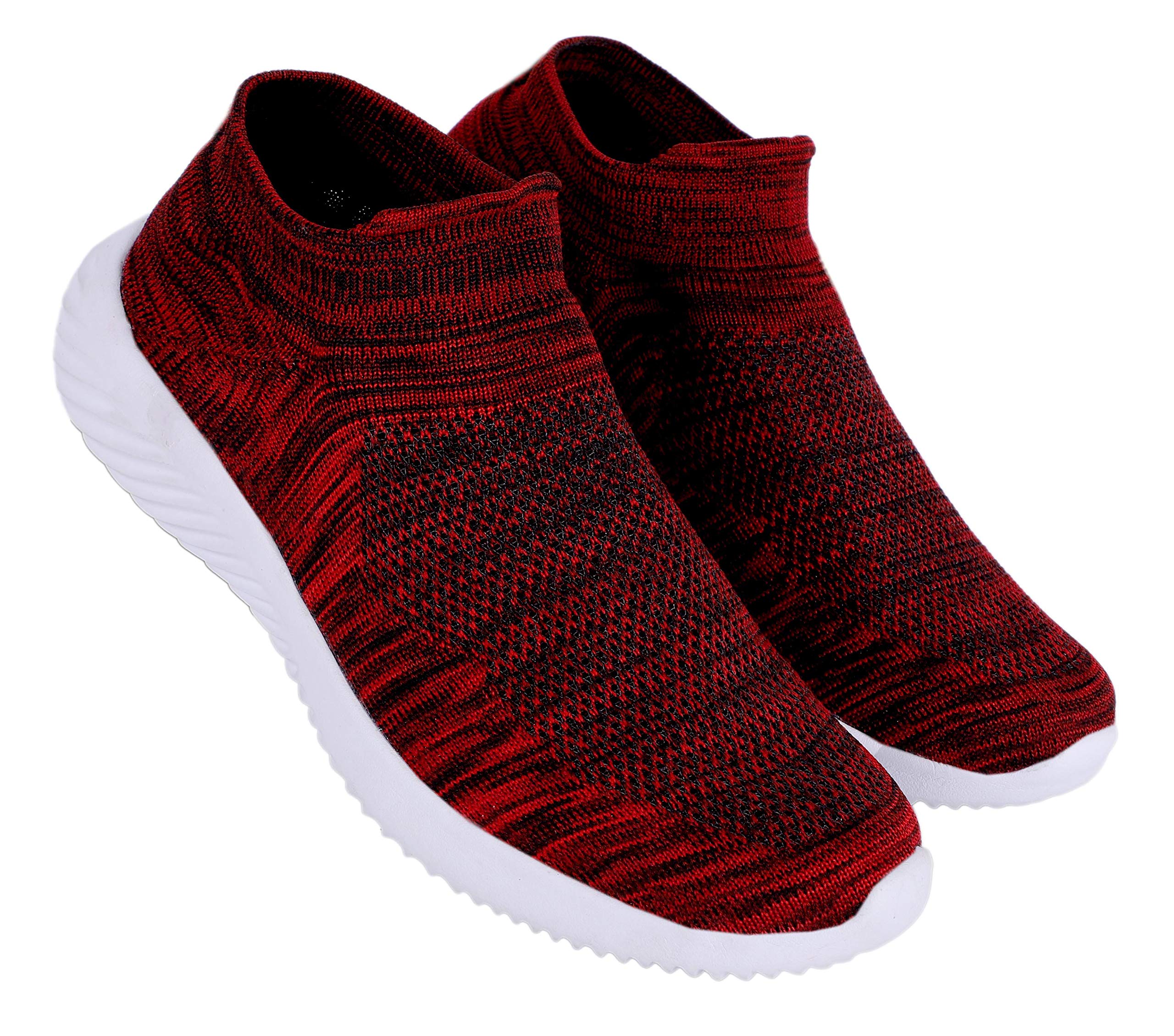 AADI Mens Maroon Mesh Running Sport Shoes (B08PNSKD72) Amazon Price History, Amazon Price Tracker