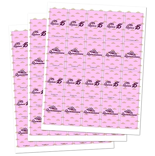 Miniatura 3 de Mis Quince - Envoltura de barra de caramelo en miniatura, mini calcomanías de barra de chocolate de quinceañera para fiesta de cumpleaños de 15