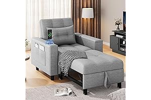 Versatile Sleeper Chair with 3-in-1 Functionality & Charging Convenience
