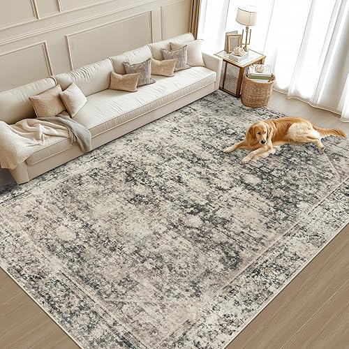 Miniatura 3 de Alfombras de Área 5x7 Alfombra Lavable Alfombra Grande Vintage Abstracta para Sala de Estar Suave Antideslizante Alfombra Delgada Interior