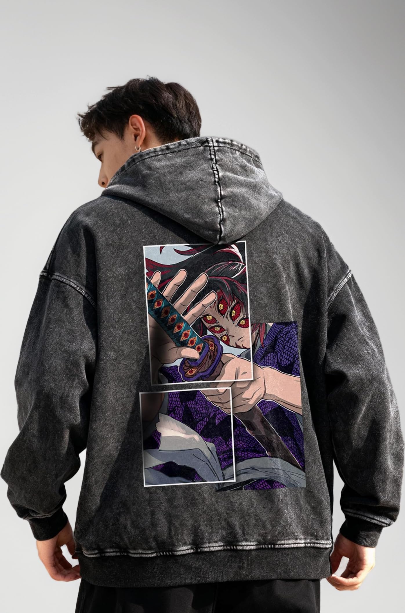 - Oversize Hoodie for Men | Acid Washed Oversized Hoodie | Overlays Hoodies | Cotton Hooded Sweatshirt for Men | Premium Sweatshirt man | Oversize fit