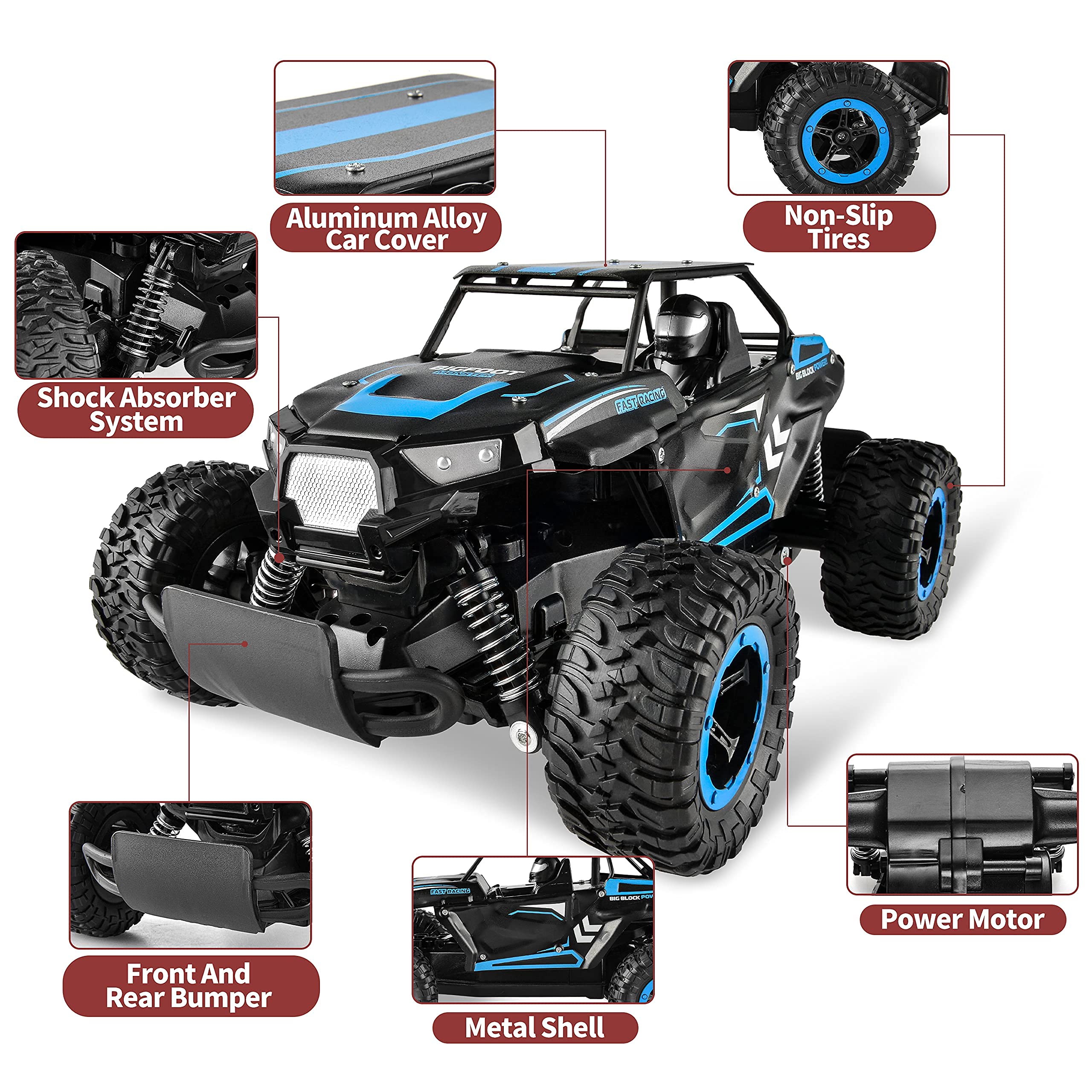 Buy BEZGAR TB142 RC Cars114 Scale Remote Control Car, 2WD High Speed