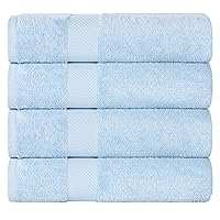 Vista 17 de SUPERIOR Kendell - Juego de toallas de baño de algodón egipcio, absorbentes, para la ducha, artículos esenciales de spa, toallas grandes, básicos