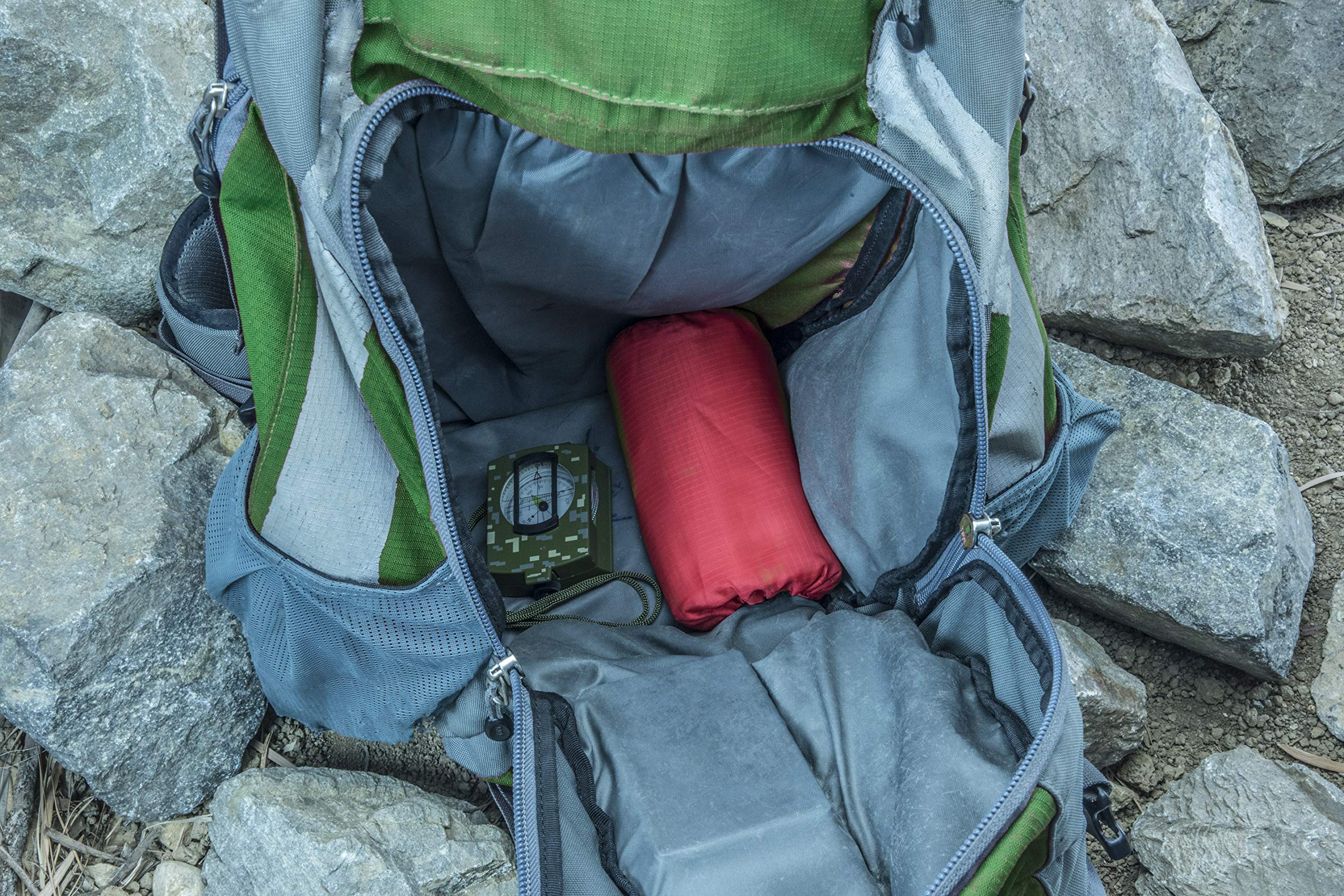 SE EB122OR-2 Notfallschlafsack mit Kordelzug-Tragetasche, Orange, 2 Stück