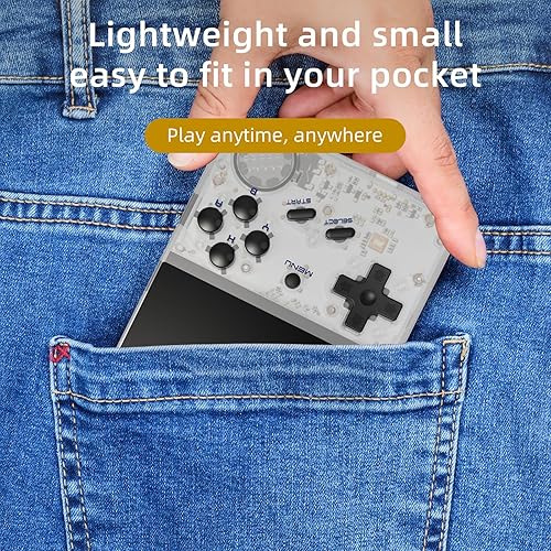 Miniatura 4 de RG35XX Retro Handheld Game Console Linux System HD and TV Output 3.5 Inch IPS Screen 64G TF Card 5500+ Classic Games 2600mAh Battery RG35XX White