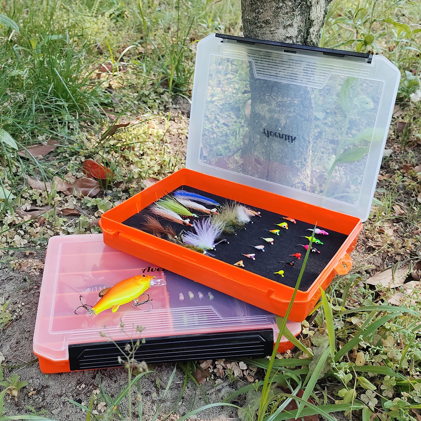 Amazon.com: Aventik Fishing Tackle Box Slit Foam Case Jig Box Head