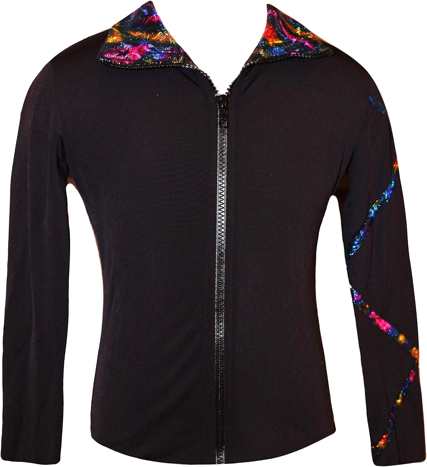 Ice Fire Figure Skating Criss Cross Jacket - Stardust Sparkle