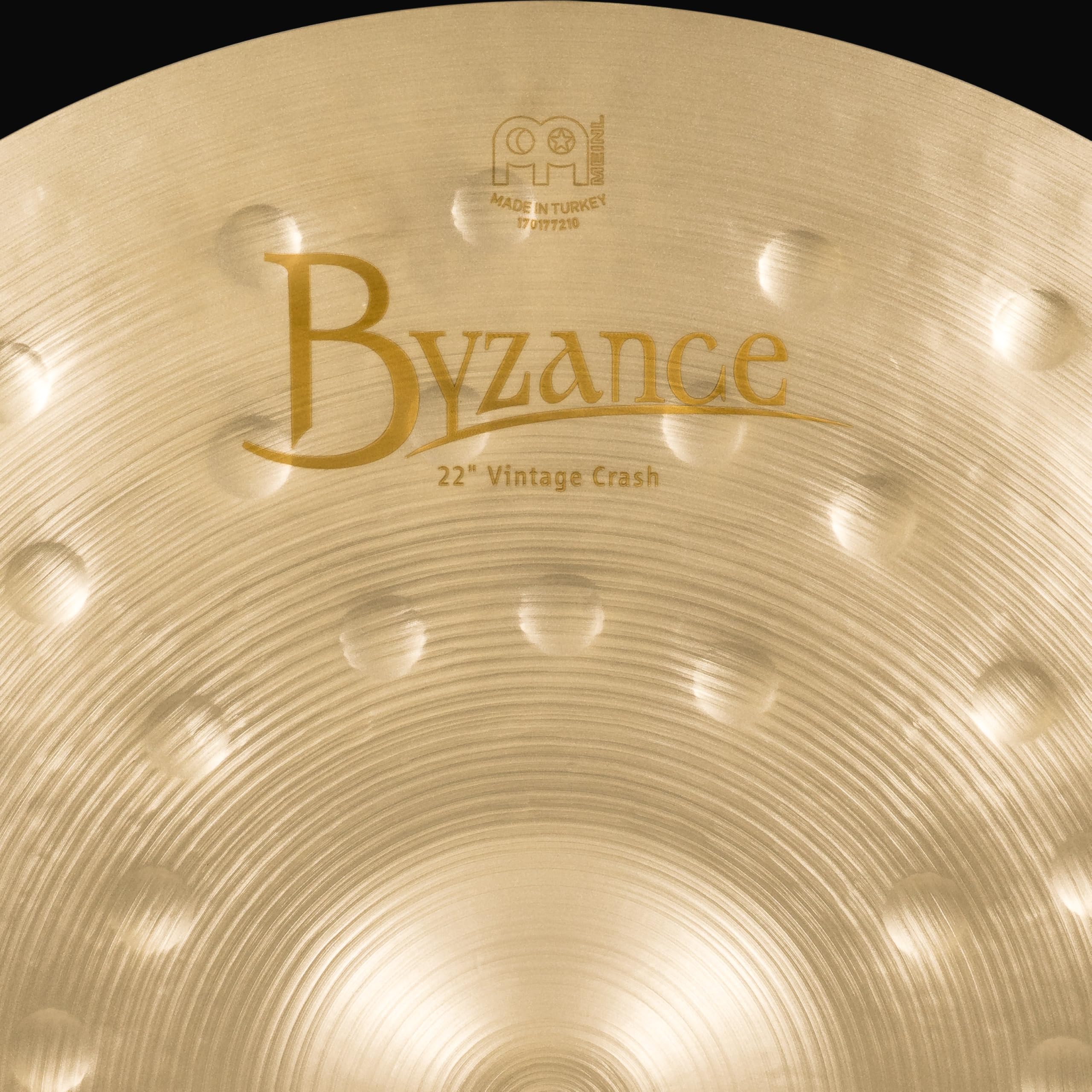 Meinl Cymbals Byzance Vintage Cymbale Crash 22 pouces (Vidéo) pour Batterie (55,88cm) Bronze B20, Finition Sablée (B22VC)