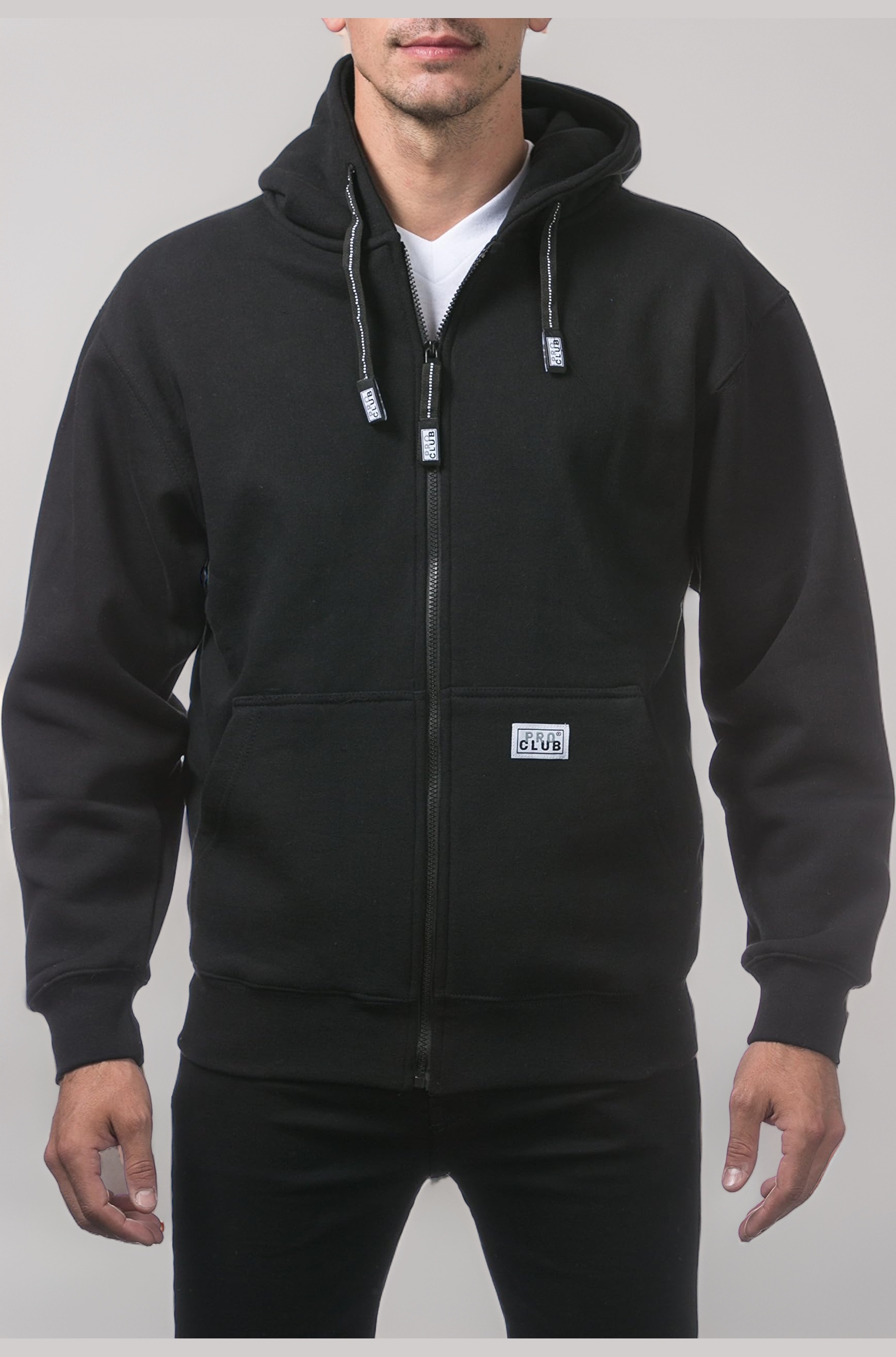 Pro Club Men's Heavyweight Full Zip Fleece Hoodie