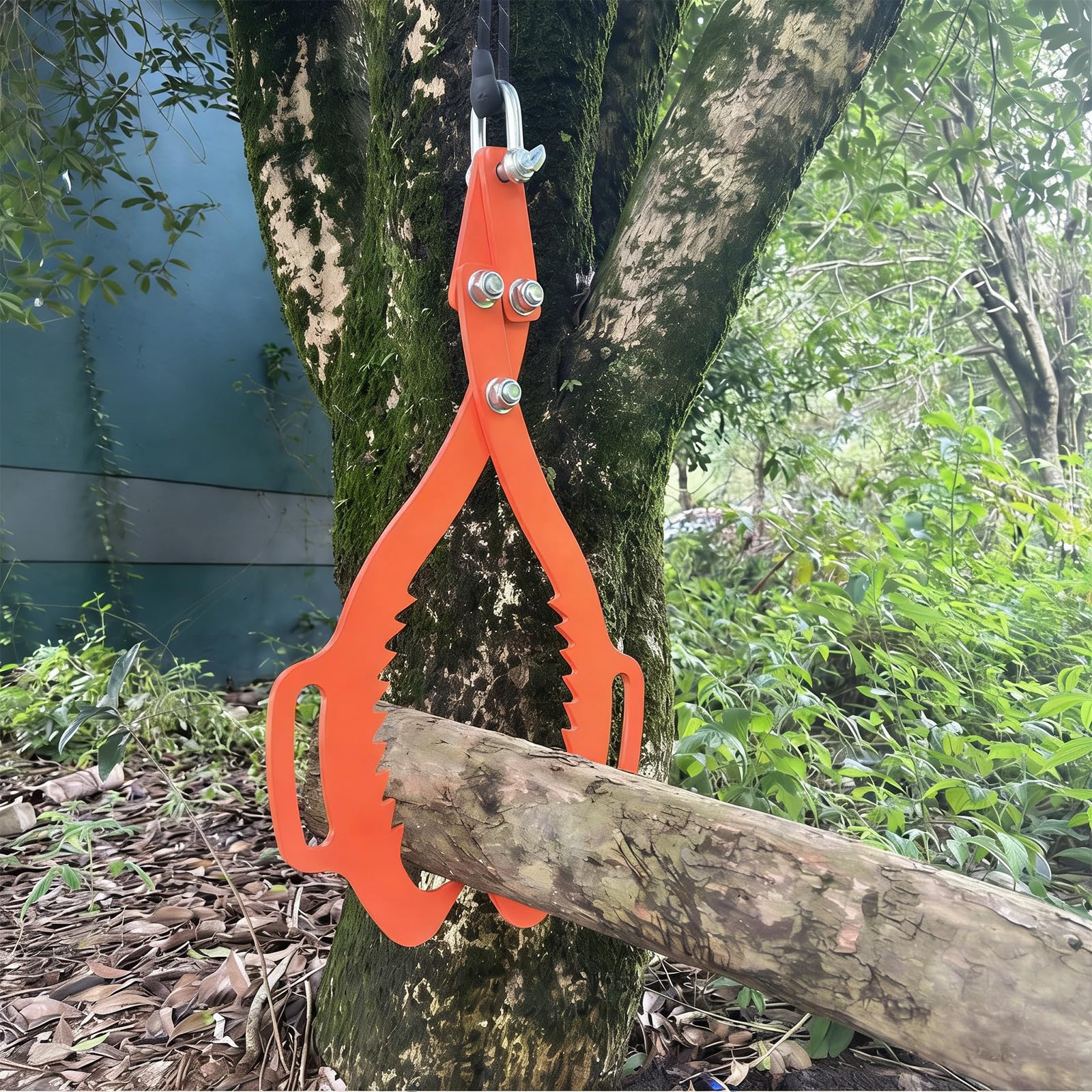 Pinza de madera fácil de usar con voltaje ajustable para un rápido transporte de leña y apilamiento inoxidable
