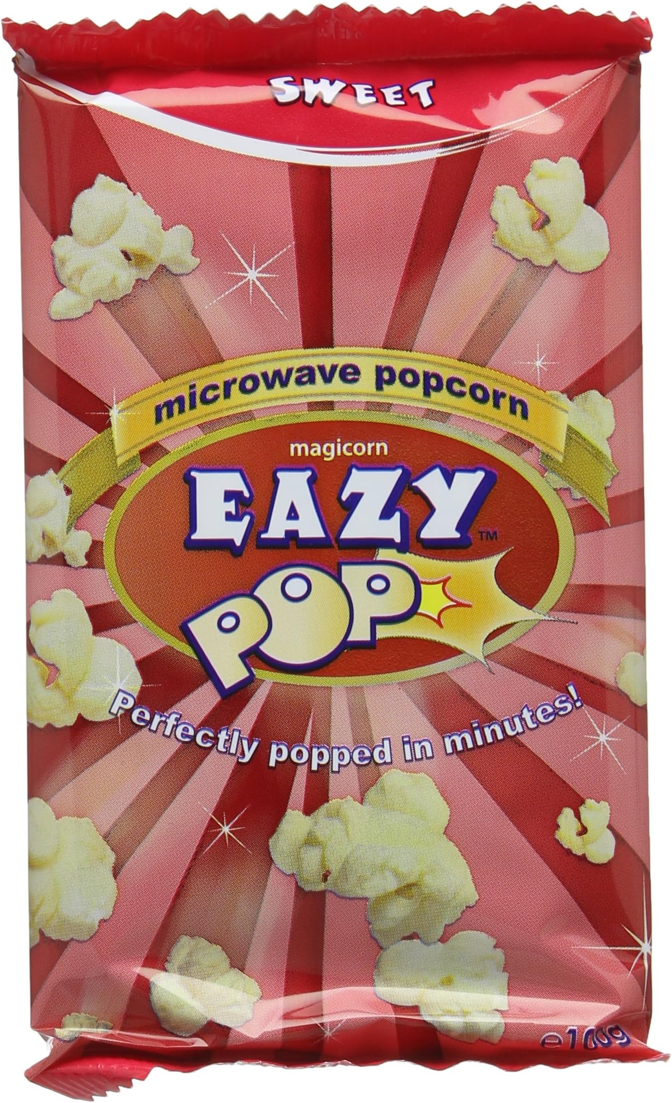 Eazy Pop Sweet Popcorn 100 g (Pack of 16)